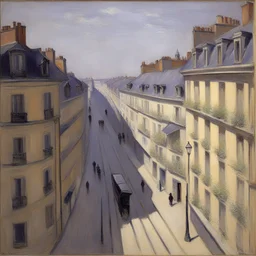 a city by Gustave Caillebotte