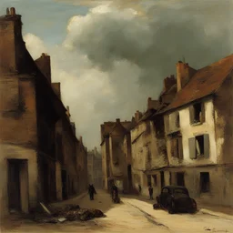 a city by Gustave Courbet