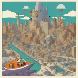 a city by Hanna-Barbera