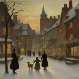 a city by Hans Andersen Brendekilde