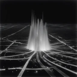 a city by Harold Edgerton