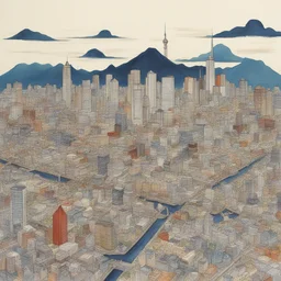a city by Harue Koga