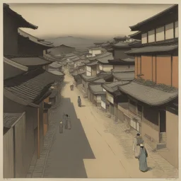 a city by Hashiguchi Goyo