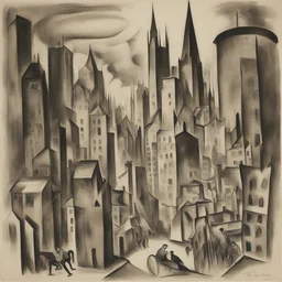 a city by Heinrich Campendonk