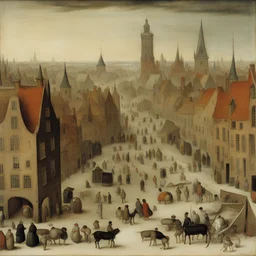 a city by Hendrick Avercamp