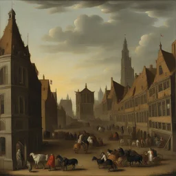 a city by Hendrick Cornelisz Vroom