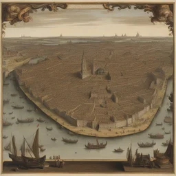 a city by Hendrik Hondius