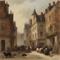 a city by Henriëtte Ronner-Knip