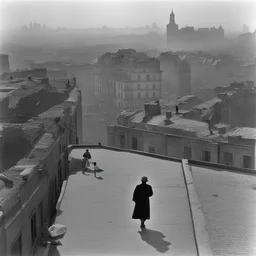 a city by Henri Cartier-Bresson
