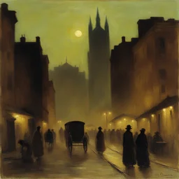 a city by Henry Ossawa Tanner