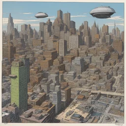 a city by Herb Trimpe