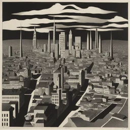 a city by Herbert Bayer