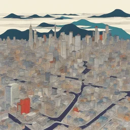 a city by Hiroshi Katsuragawa