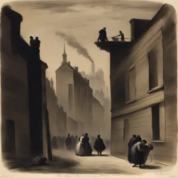 a city by Honoré Daumier