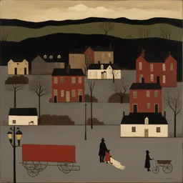 a city by Horace Pippin