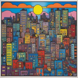 a city by Howard Arkley