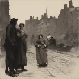 a city by Howard Pyle