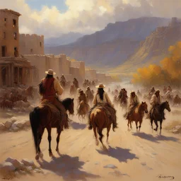 a city by Howard Terpning