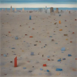a city by Howardena Pindell