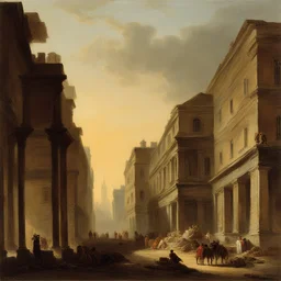 a city by Hubert Robert