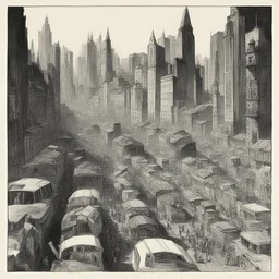 a city by Hugo Pratt
