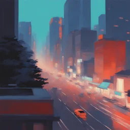 a city by Ilya Kuvshinov