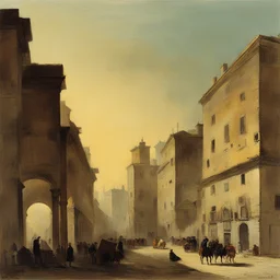a city by Ippolito Caffi