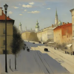a city by Isaac Levitan