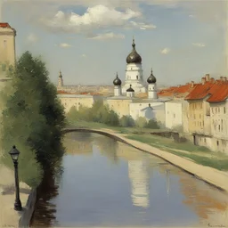 a city by Issac Levitan