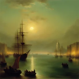a city by Ivan Aivazovsky