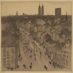 a city by József Rippl-Rónai