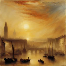 a city by J.M.W. Turner