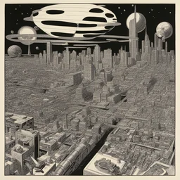 a city by Jack Kirby