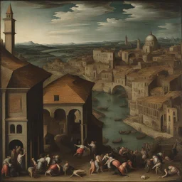 a city by Jacopo Bassano