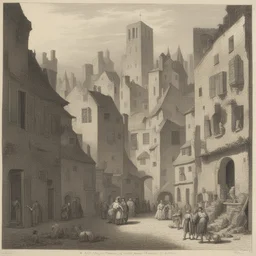 a city by Jacques-Firmin Beauvarlet