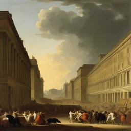 a city by Jacques-Louis David