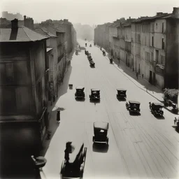 a city by Jacques Henri Lartigue