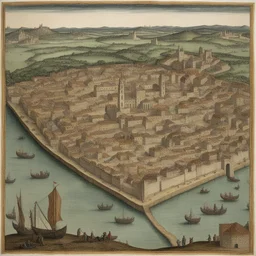 a city by Jacques Le Moyne