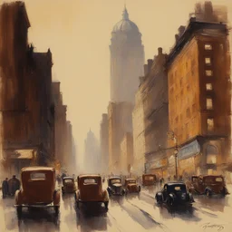 a city by James Montgomery Flagg