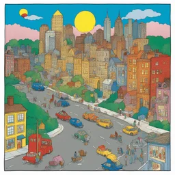 a city by Jan Berenstain