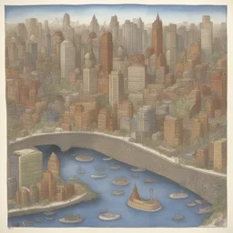a city by Jan Brett
