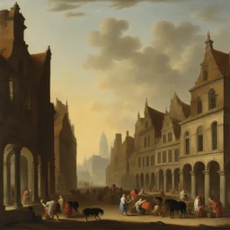 a city by Jan Frans van Bloemen