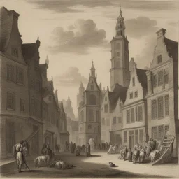 a city by Jan Pietersz Saenredam