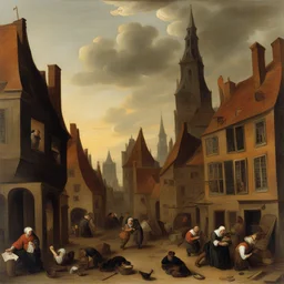 a city by Jan Steen