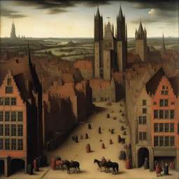 a city by Jan van Eyck