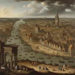 a city by Jan van Kessel the Elder