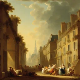 a city by Jean-Honoré Fragonard