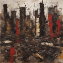 a city by Jean-Paul Riopelle