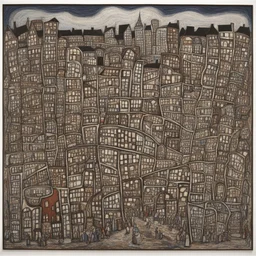 a city by Jean Dubuffet