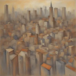 a city by Jean Fautrier
